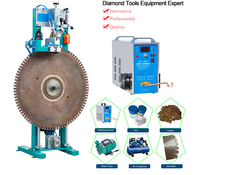 Полуавтоматическая пайка для лезвия для резки камня (2)