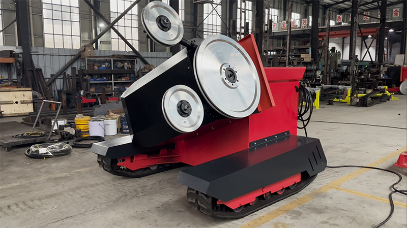 Гусеничный гранитно-канатный станок для резки