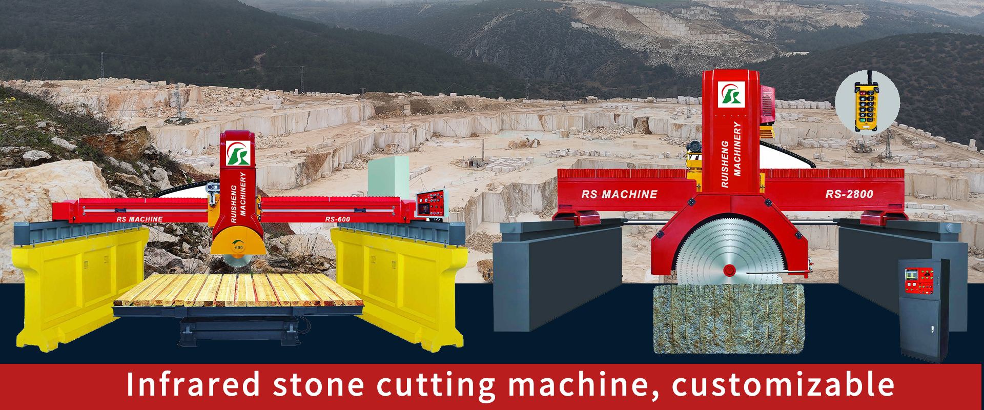Infrared stone cutting machine, customizable